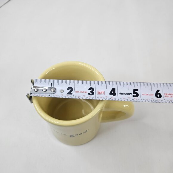 Good Home Life Is Good Love Bug Mug Yellow Coffee Tea Cocoa Cup - Picture 9 of 9